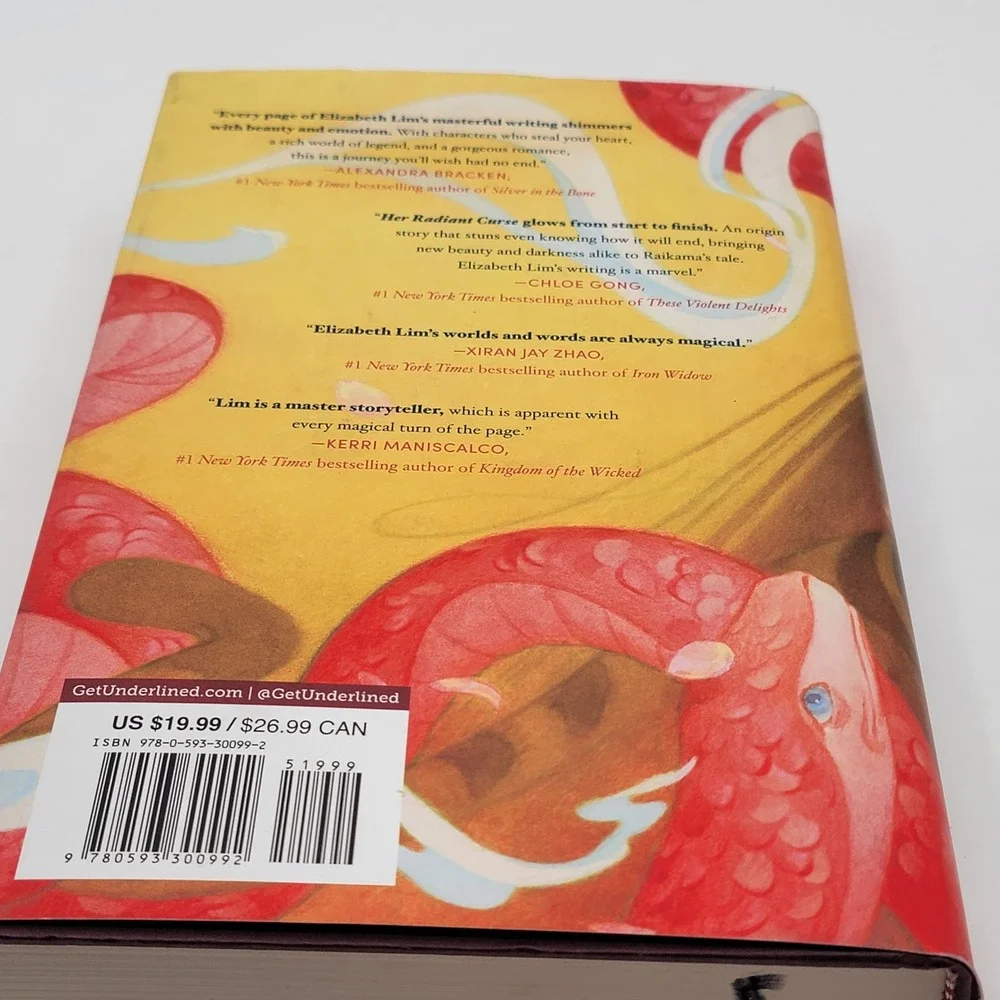 Elizabeth Lim Her Radiant Curse Hardcover First Edition 1st Printing Good